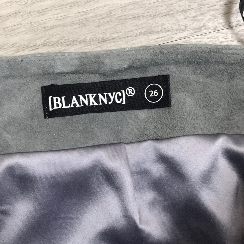NWOT BlankNYC Suede Lace up mini skirt - Picture 4 of 6